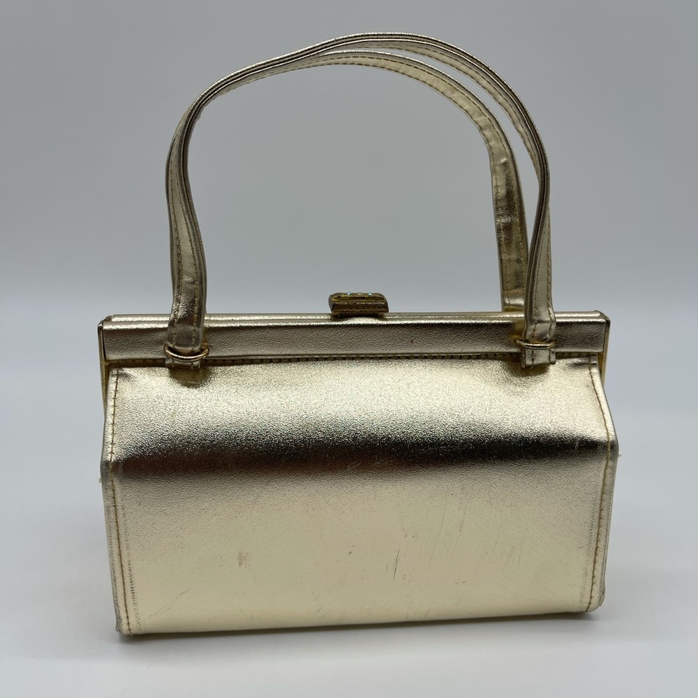 Vintage gold color  evening bag